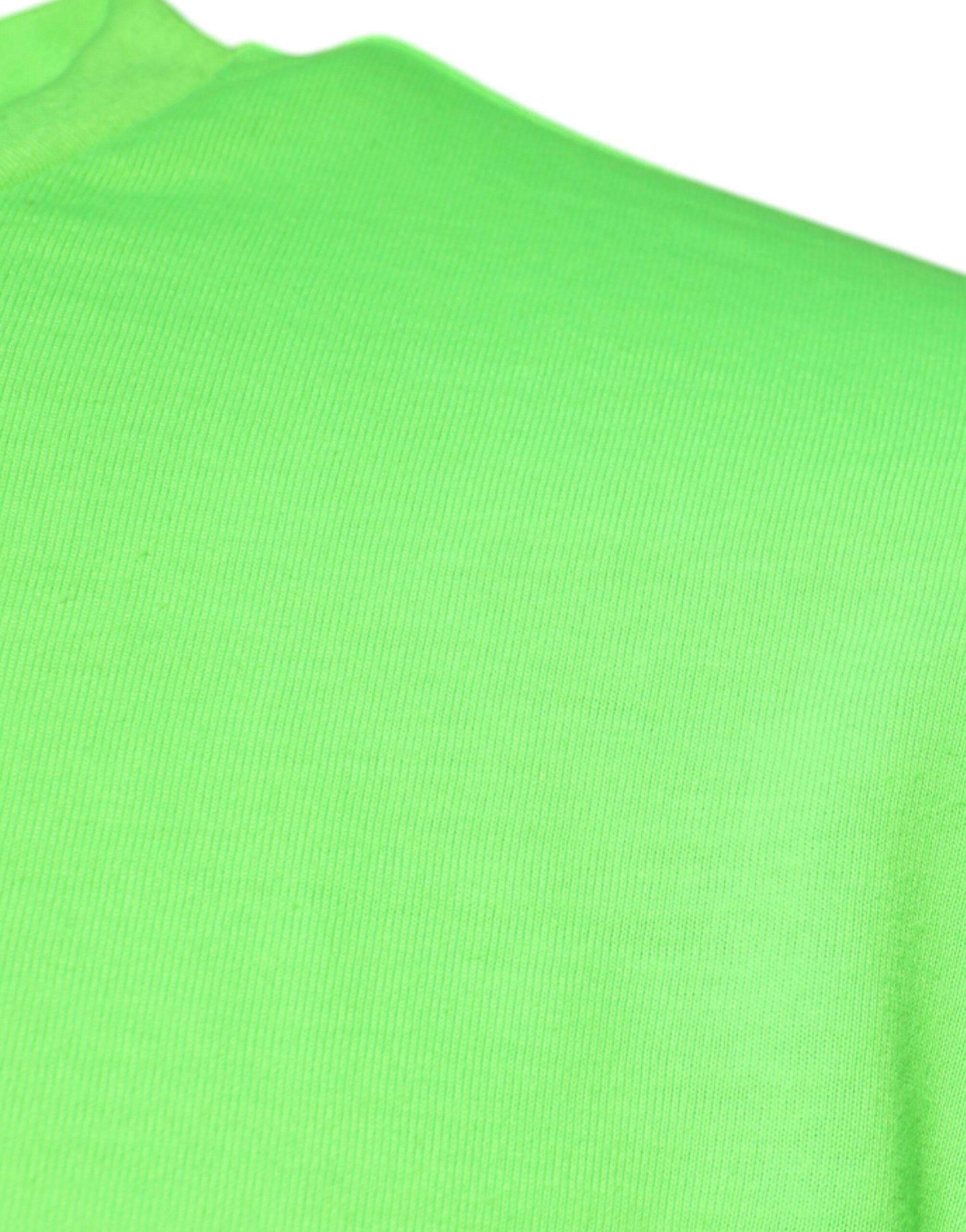 Dolce & Gabbana Green Logo Polyester Crew Neck T-shirt - Hilstor