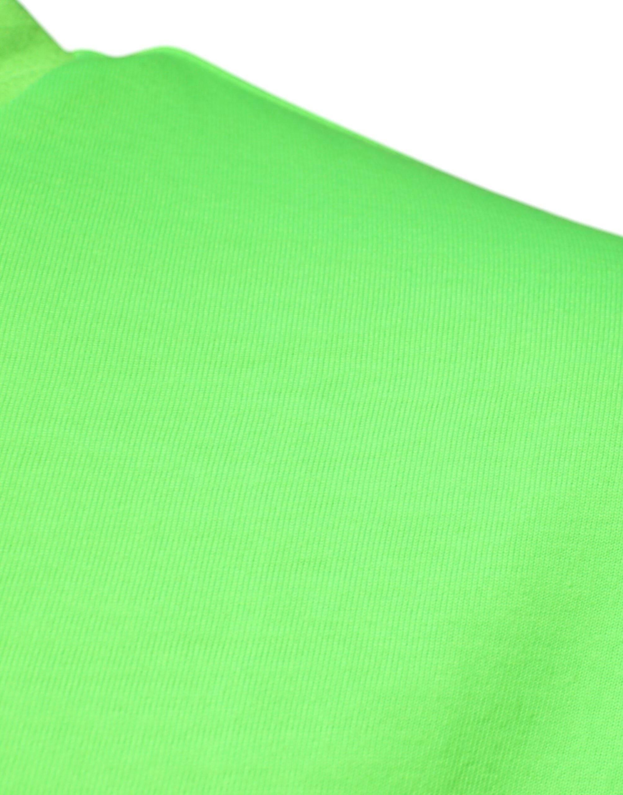 Dolce & Gabbana Green Logo Polyester Crew Neck T-shirt - Hilstor