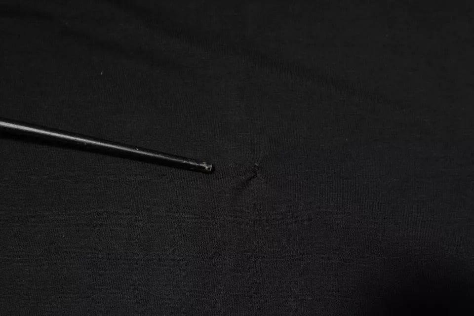 Dolce & Gabbana Black Cotton Crew Neck Short Sleeves T-shirt - Hilstor