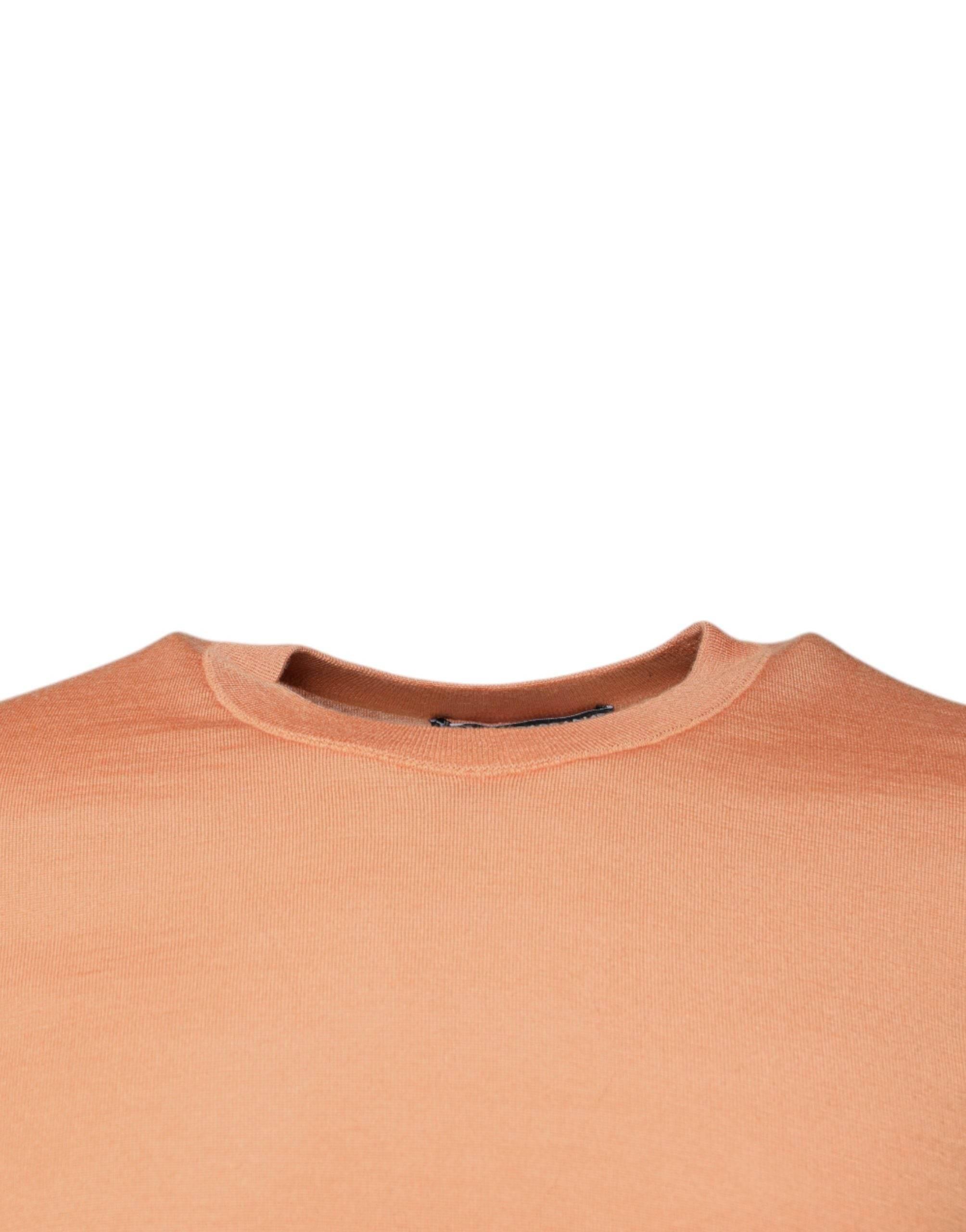 Dolce & Gabbana Beige Wool Crewneck Pullover Cropped Sweater - Hilstor