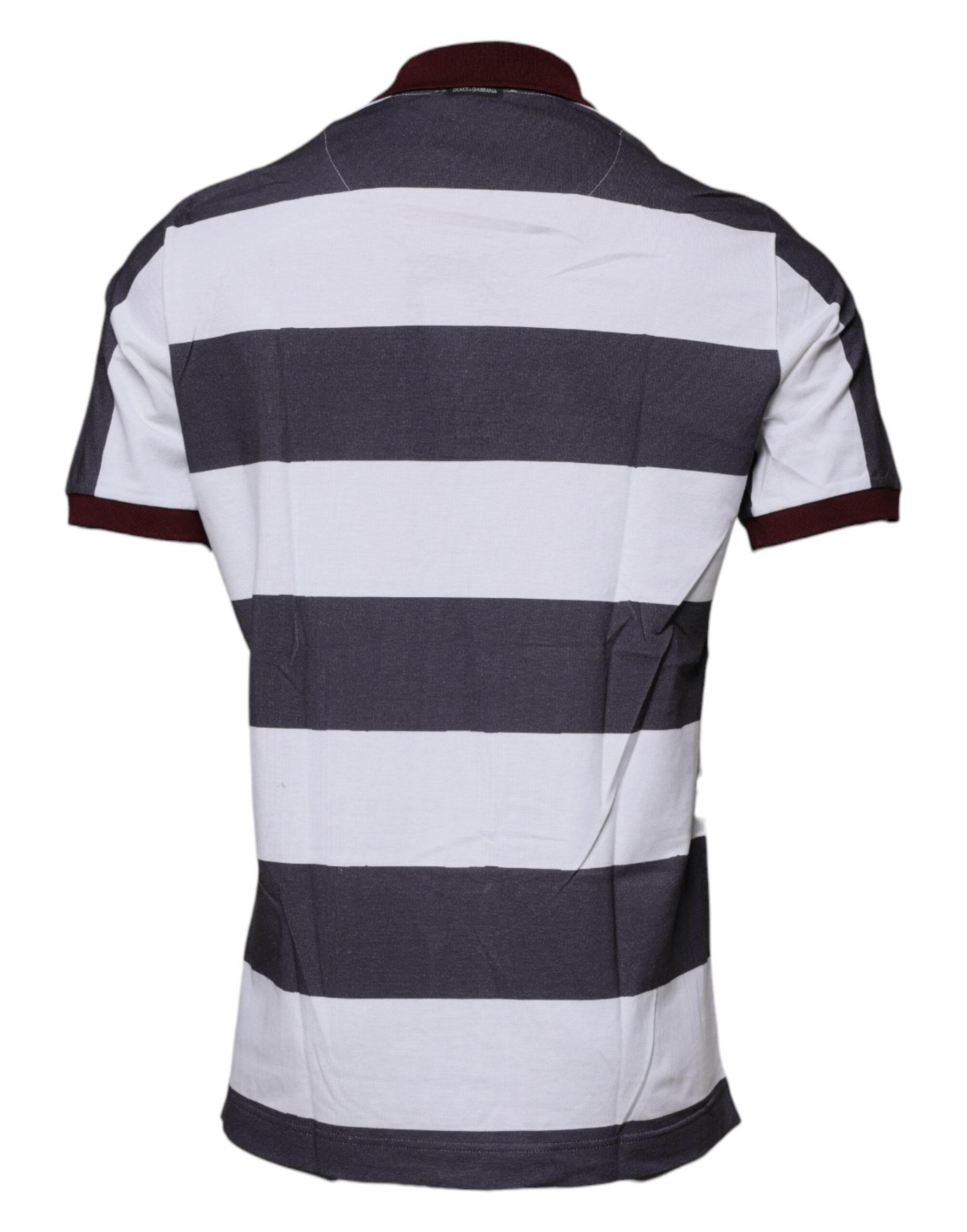 Dolce & Gabbana Multicolor Graphic Collared Polo T-shirt - Hilstor