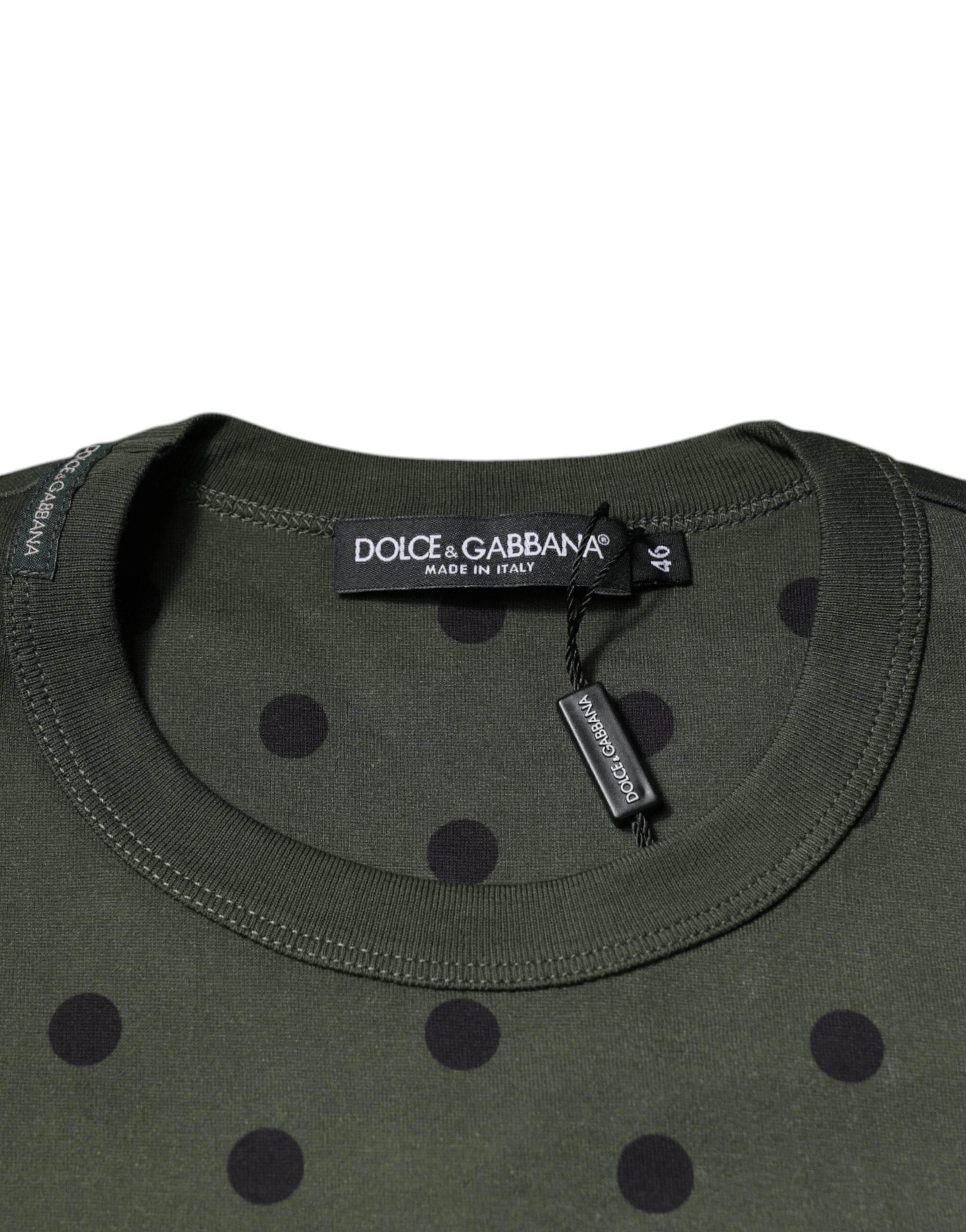 Dolce & Gabbana Gray Sicilia Cotton Crew Neck T-shirt - Hilstor