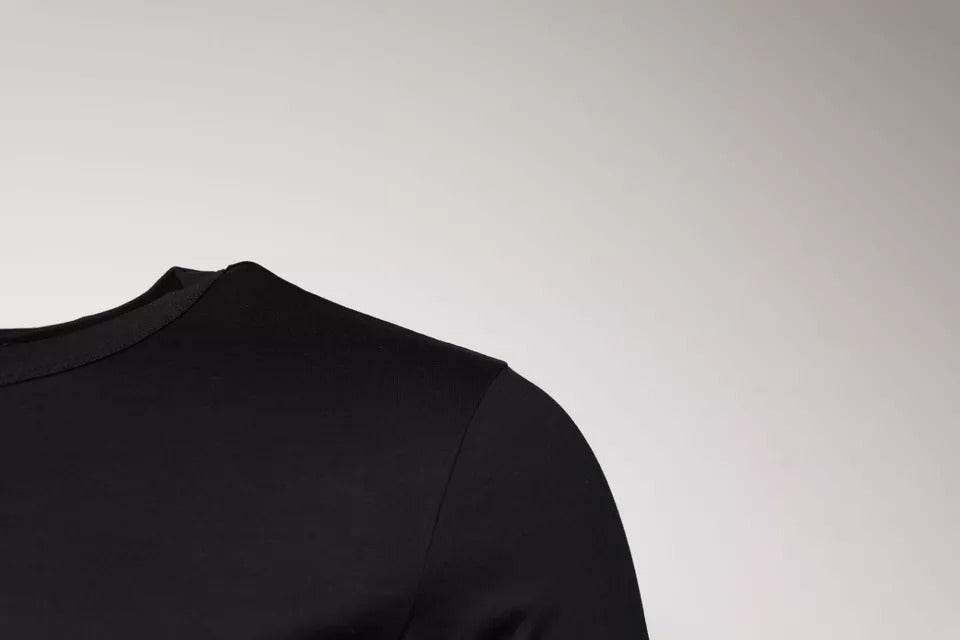 Dolce & Gabbana Black Cotton Crew Neck Short Sleeves T-shirt - Hilstor