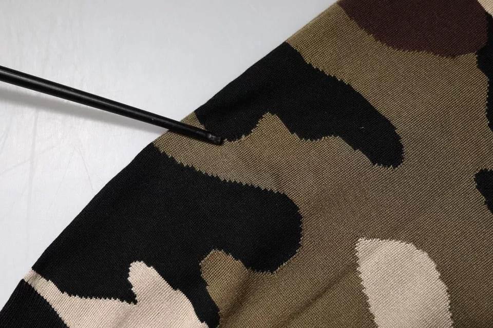 Dolce & Gabbana Multicolor Camouflage Collared Polo T-shirt - Hilstor