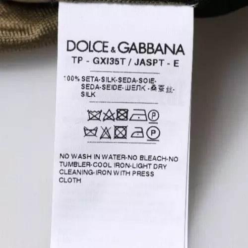 Dolce & Gabbana Multicolor Camouflage Collared Polo T-shirt - Hilstor