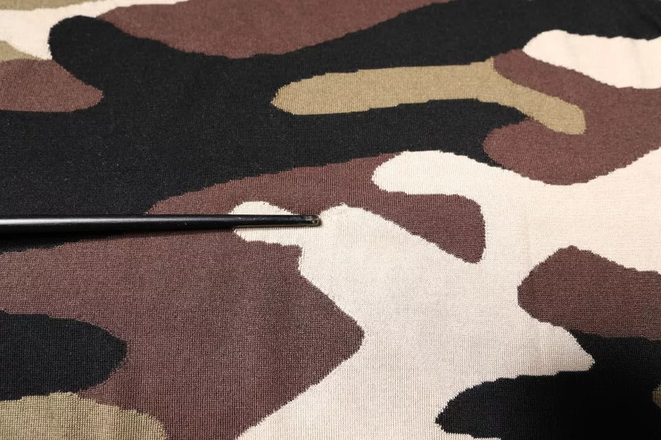 Dolce &amp; Gabbana Multicolor Camouflage Collared Polo T-shirt