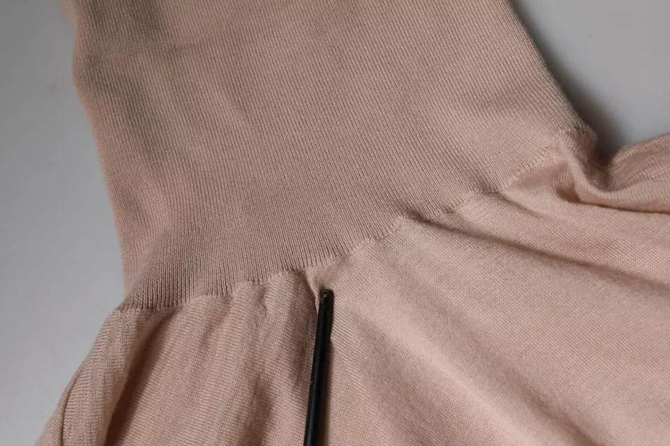 Dolce & Gabbana Beige Cashmere Turtleneck Pullover Sweater - Hilstor