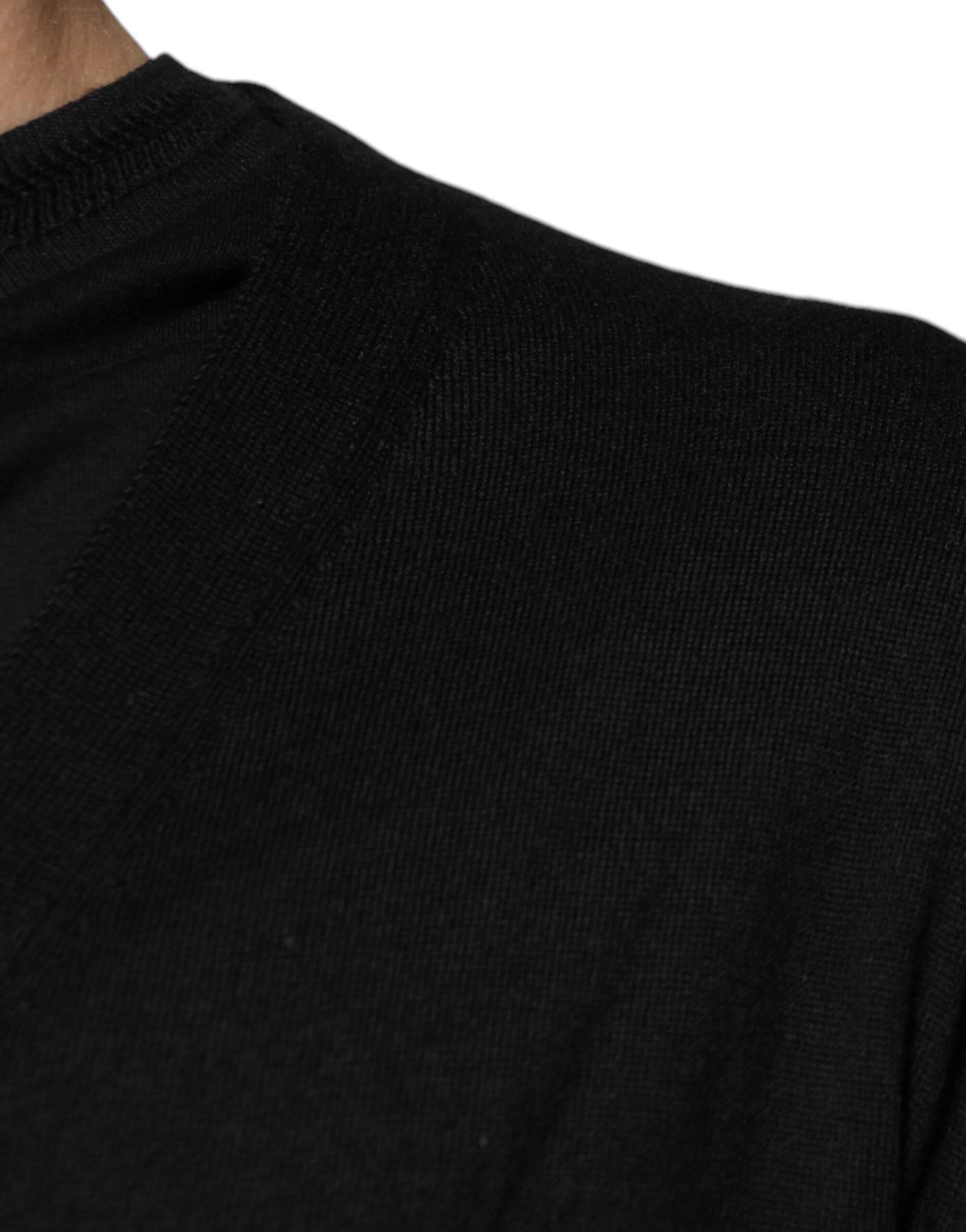 Dolce & Gabbana Black Cashmere Button Down Cardigan Sweater - Hilstor