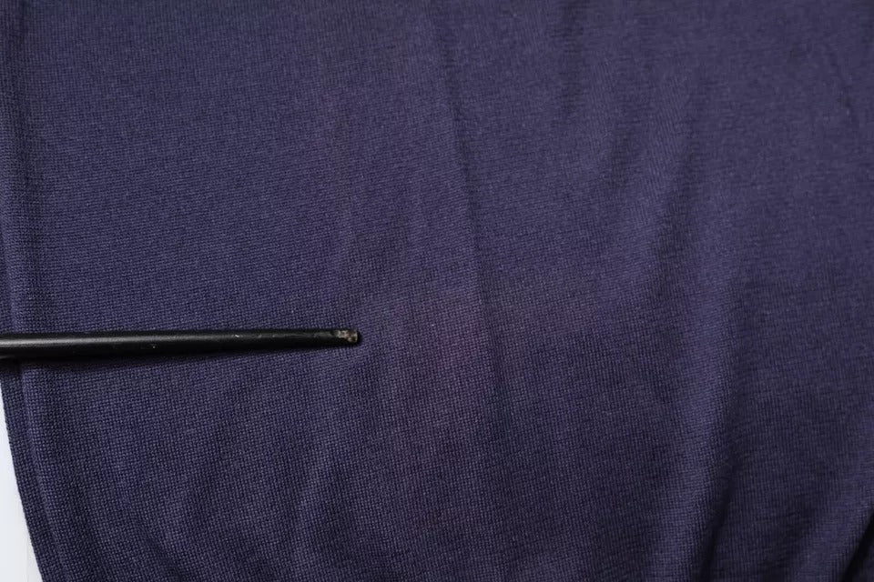 Dolce &amp; Gabbana blå silkekrave korte ærmer polo T-shirt
