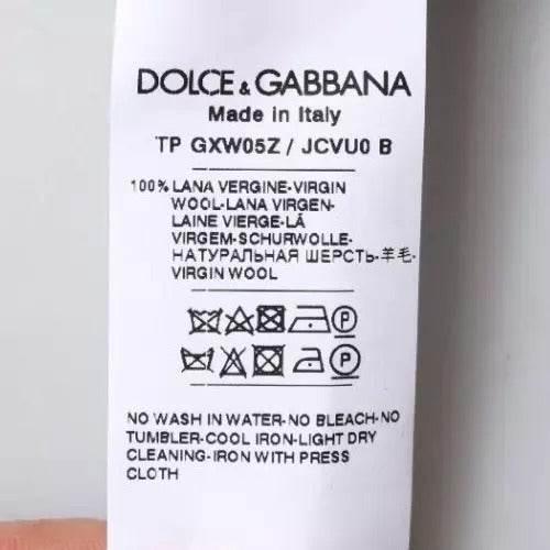 Dolce & Gabbana Gray Wool Logo Turtleneck Pullover Sweater - Hilstor