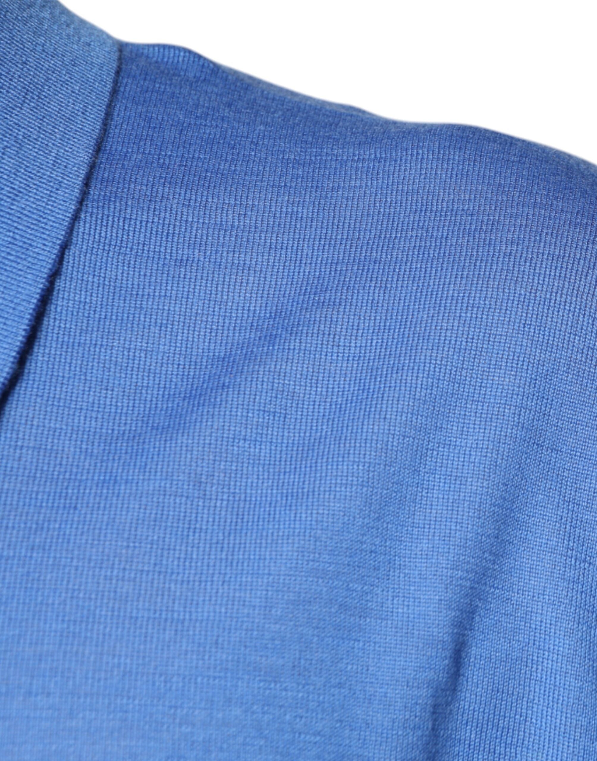 Dolce &amp; Gabbana Polo T-shirt med blå krave med korte ærmer
