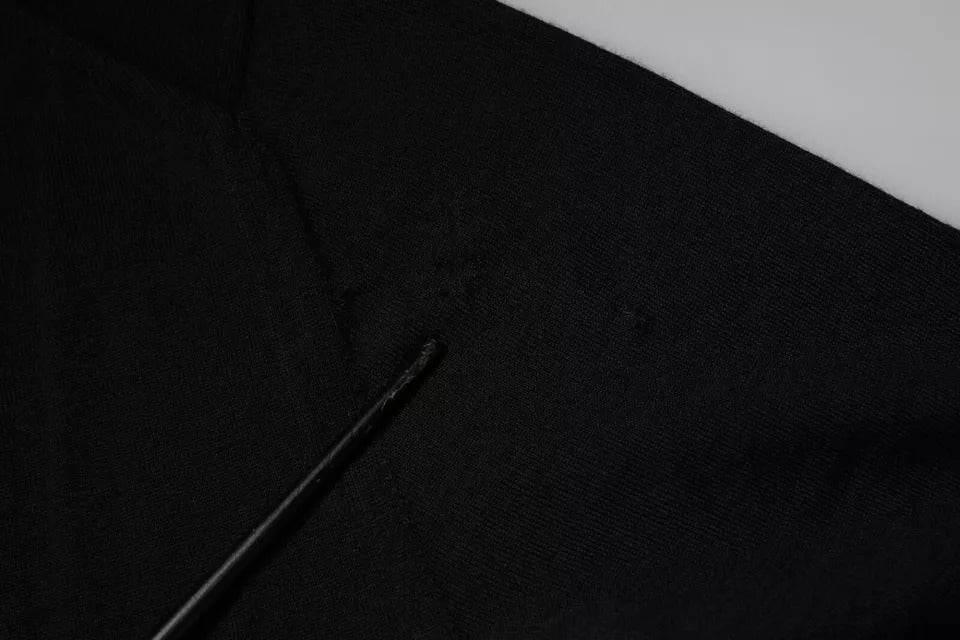 Dolce & Gabbana Black Cashmere Turtleneck Pullover Sweater - Hilstor