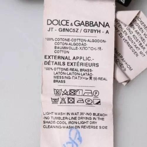 Dolce & Gabbana Black DG Logo Crew Neck Short Sleeve T-shirt - Hilstor