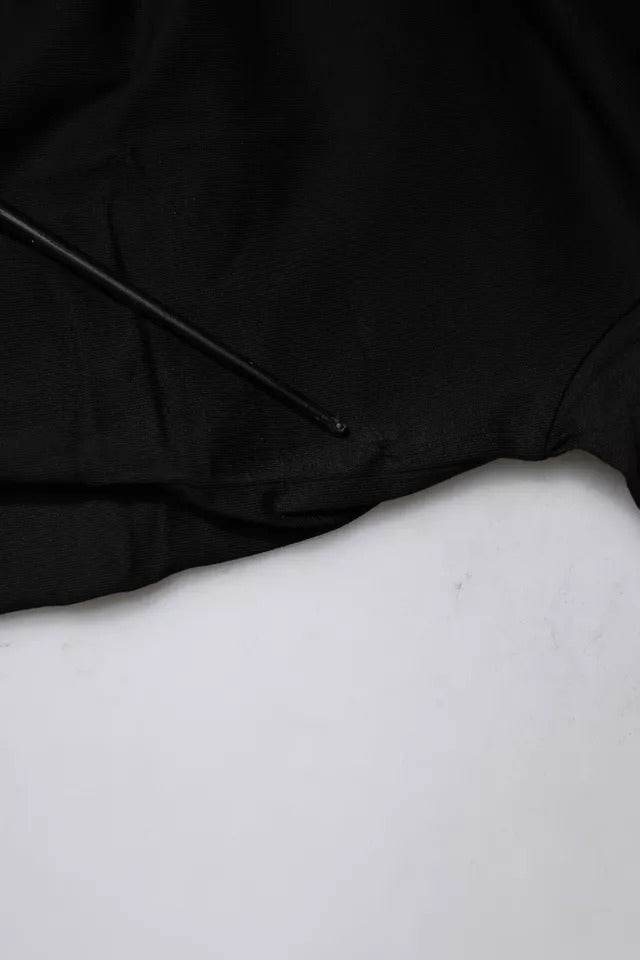 Balenciaga Black Cotton Logo Print Crew Neck Short Sleeves T-shirt - Hilstor