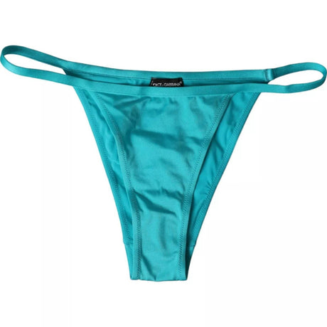 Dolce & Gabbana Blue Green Nylon Beachwear Swimwear Bottom Bikini - Hilstor