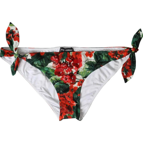 Dolce & Gabbana Multicolor Geranium Swim Bottom Beachwear Bikini - Hilstor