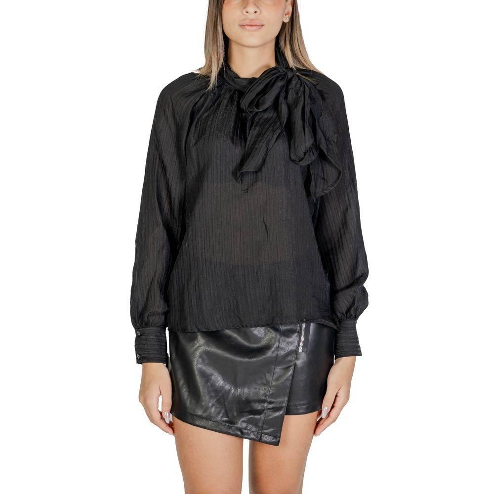 Jacqueline De Yong Black Polyester Blouse - Hilstor