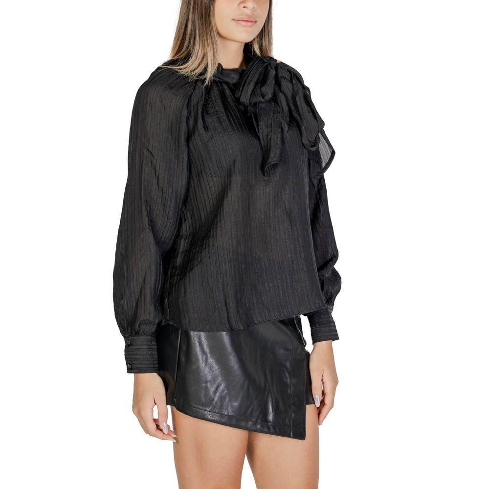 Jacqueline De Yong Black Polyester Blouse - Hilstor