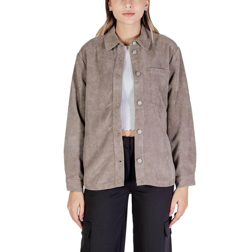 Jacqueline De Yong Beige Polyester Shirt - Hilstor