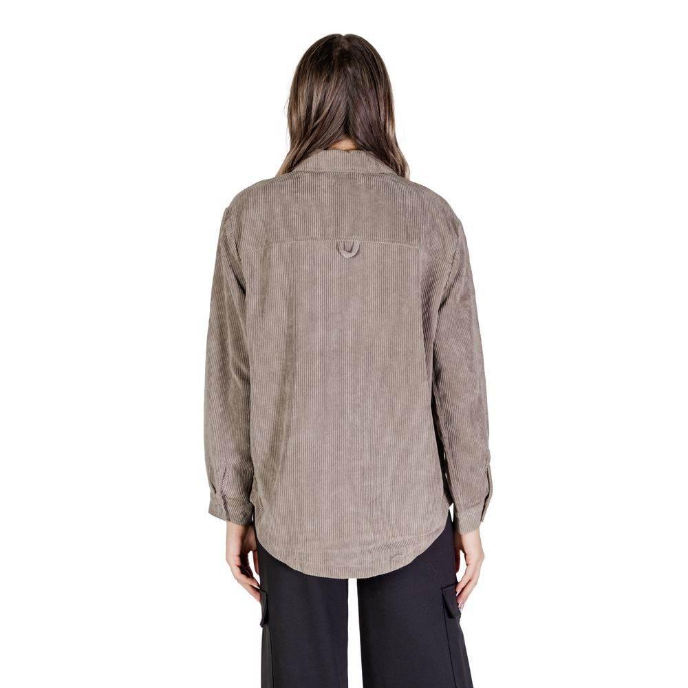 Jacqueline De Yong Beige Polyester Shirt - Hilstor