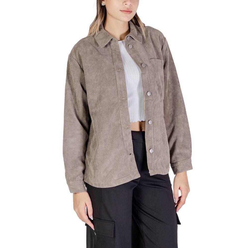 Jacqueline De Yong Beige Polyester Shirt - Hilstor