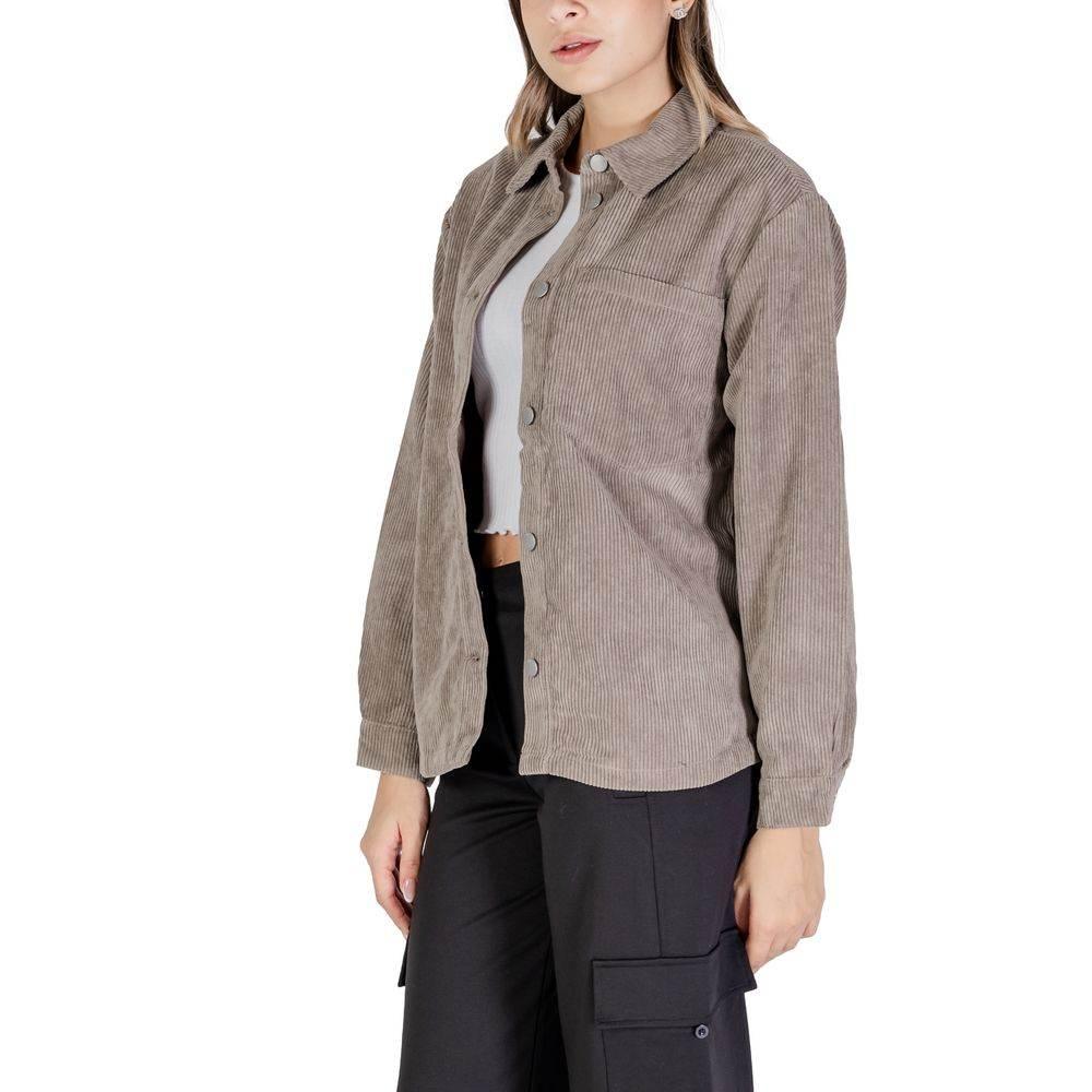 Jacqueline De Yong Beige Polyester Shirt - Hilstor