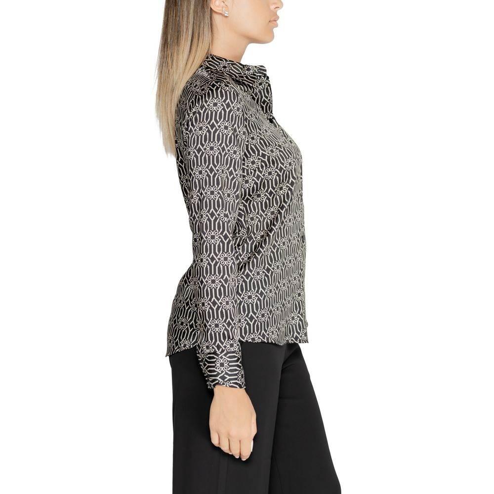 Rinascimento Black Polyester Blouse - Hilstor
