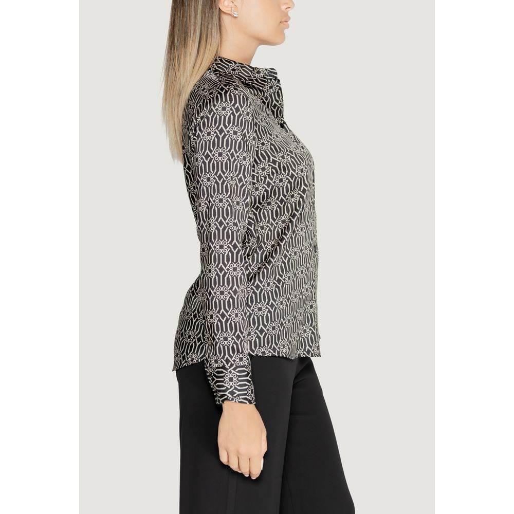 Rinascimento Black Polyester Blouse - Hilstor