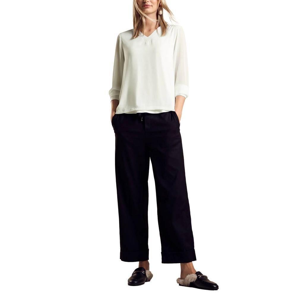 Street One White Viscose Blouse - Hilstor