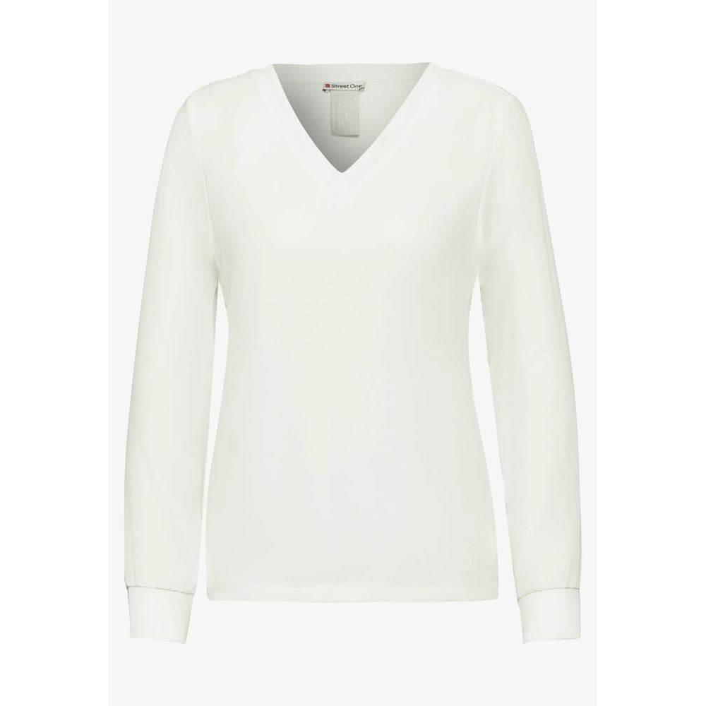 Street One White Viscose Blouse - Hilstor