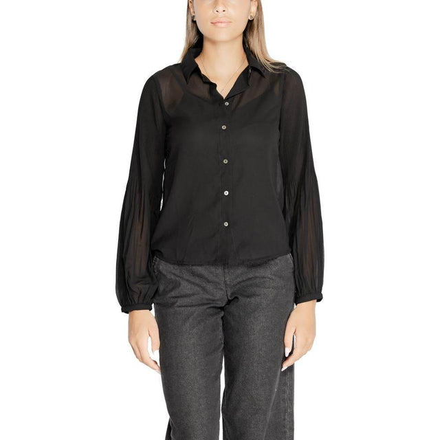 Only Black Recycled Polyester Shirt - Hilstor