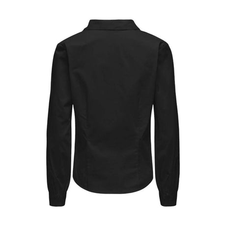 Jacqueline De Yong Black Cotton Shirt - Hilstor