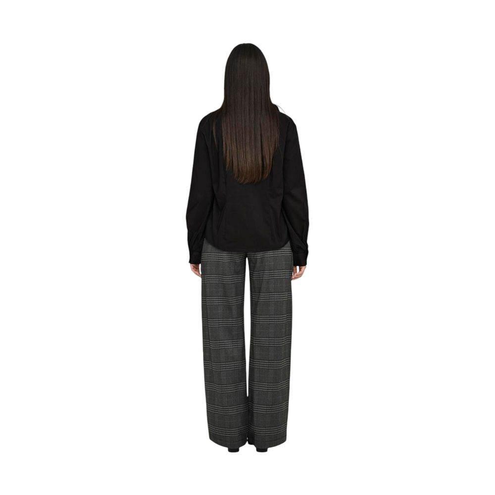 Jacqueline De Yong Black Cotton Shirt - Hilstor