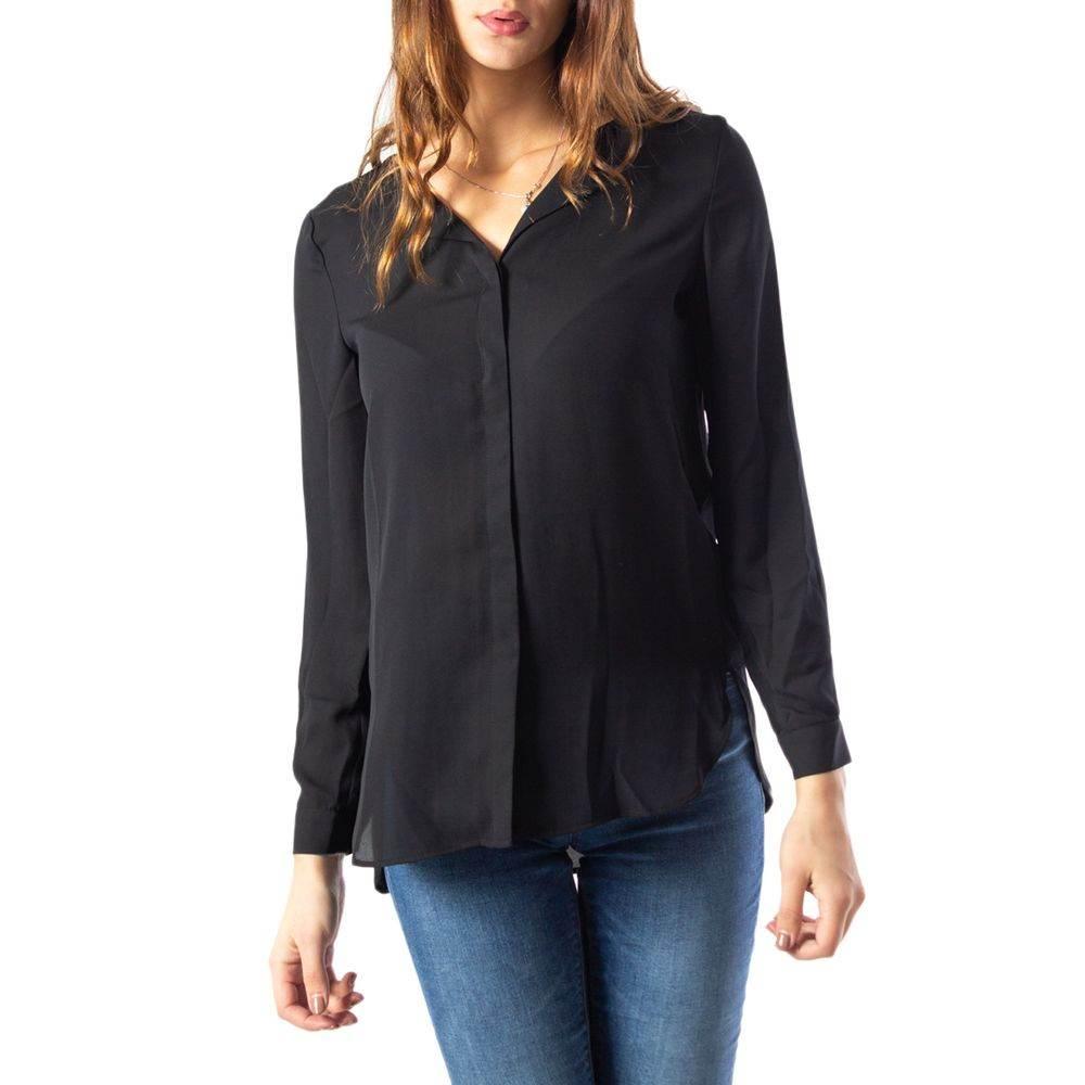 Vila Clothes Black Polyester Blouse - Hilstor