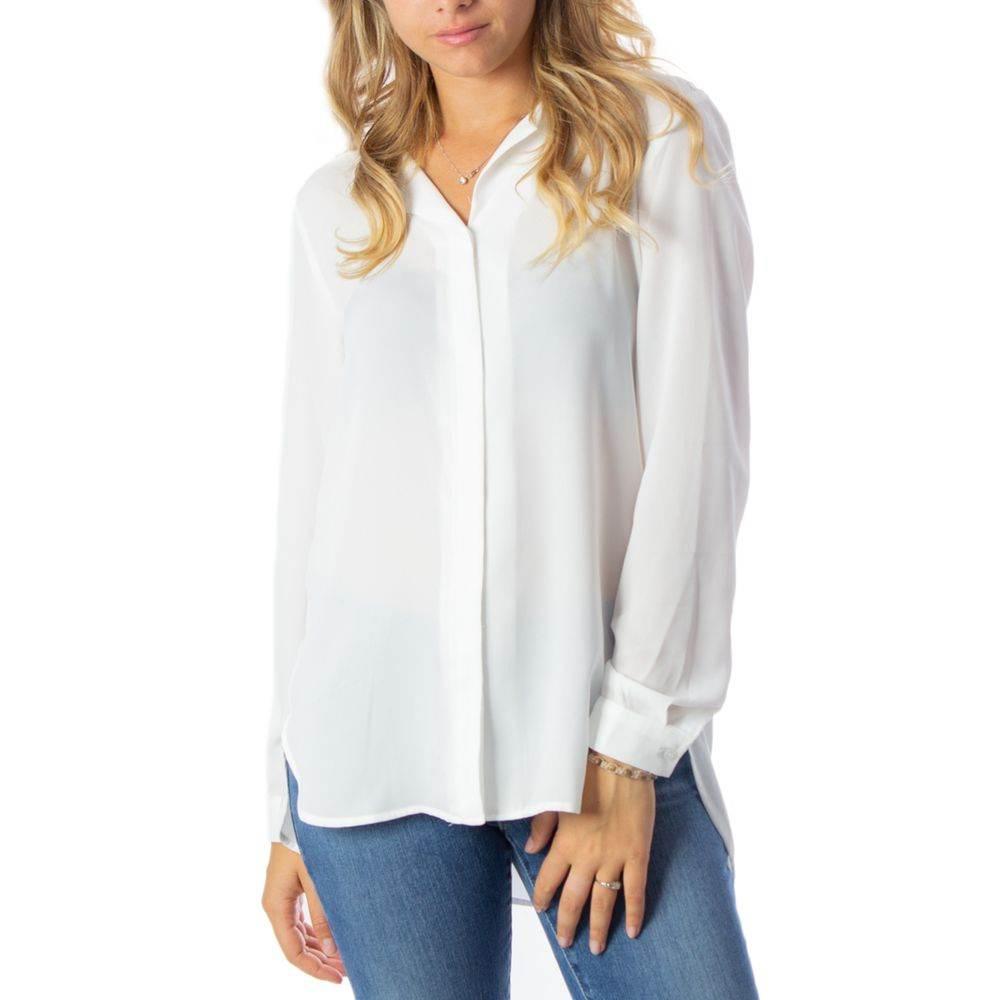 Vila Clothes Cream Polyester Blouse - Hilstor