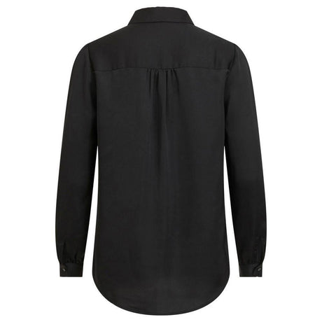 Vila Clothes Black Polyester Blouse - Hilstor