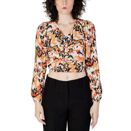 Only Orange Polyester Shirt - Hilstor