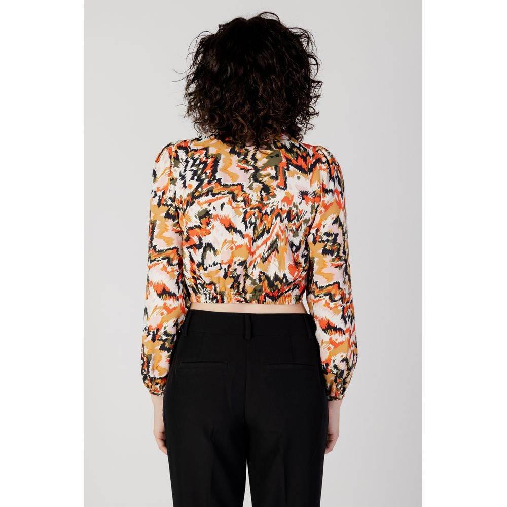 Only Orange Polyester Shirt - Hilstor