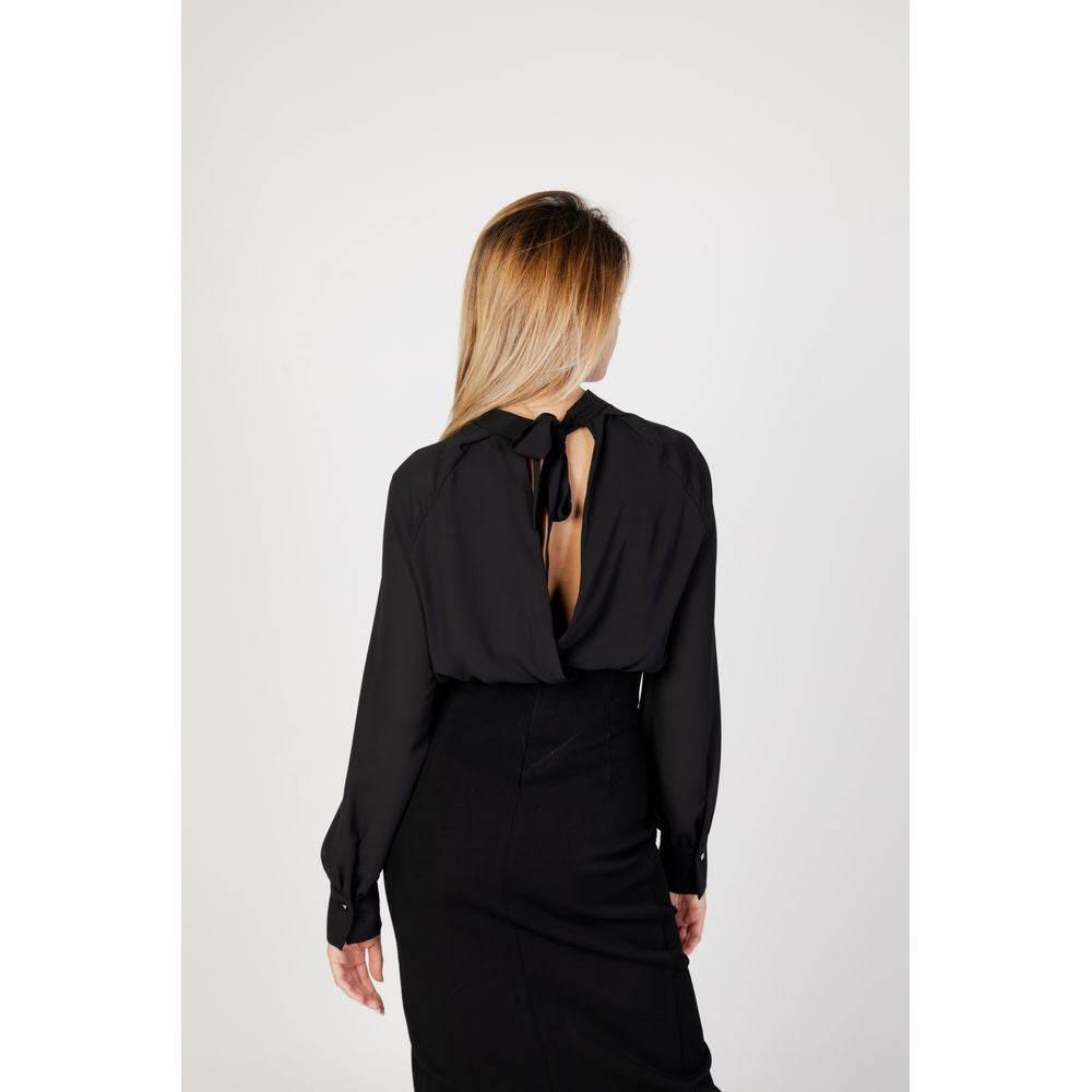Sandro Ferrone Black Polyester Blouse - Hilstor