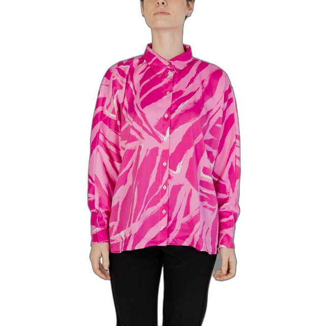 Only Pink Polyester Shirt - Hilstor