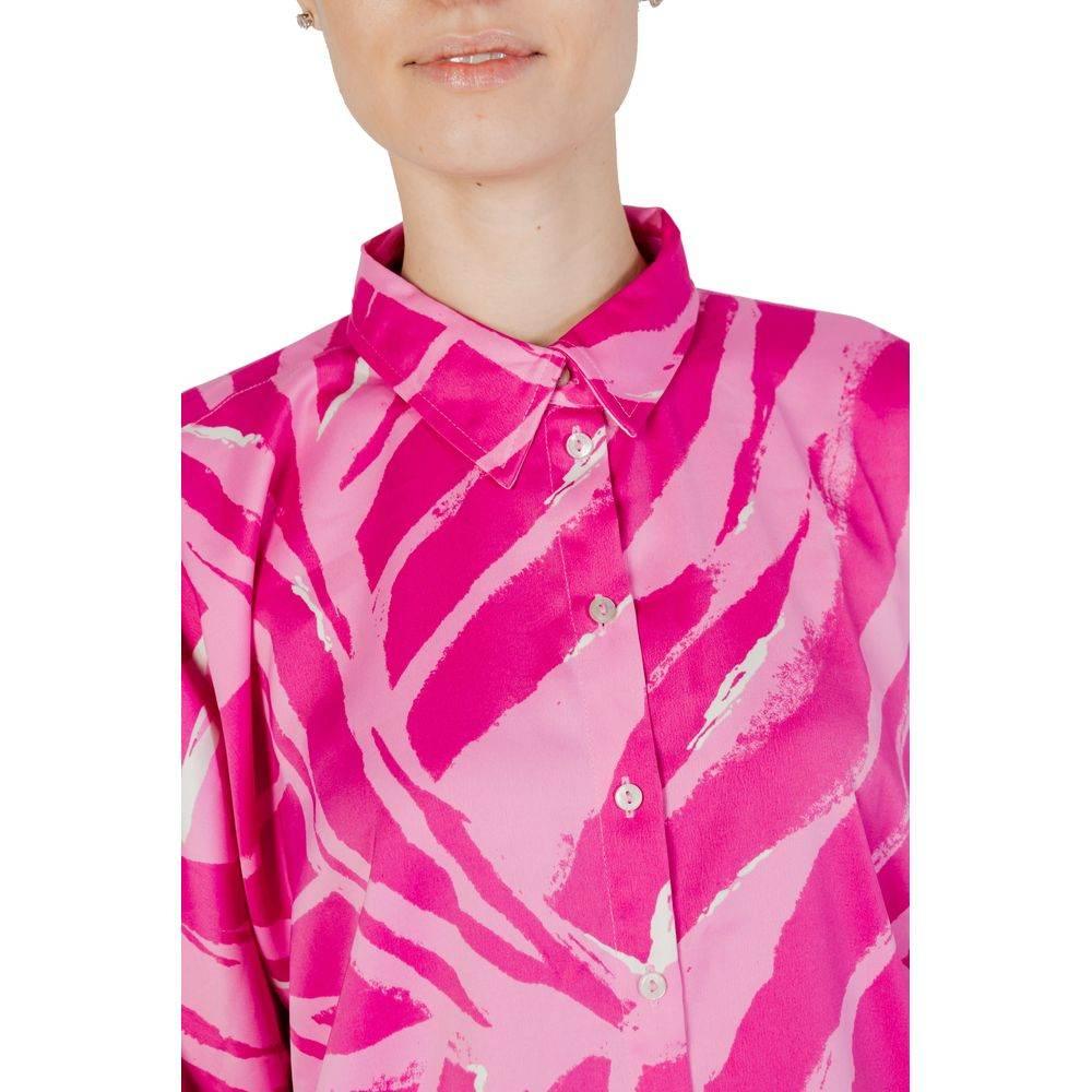 Only Pink Polyester Shirt - Hilstor