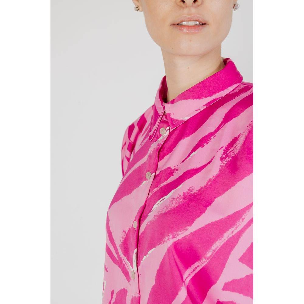 Only Pink Polyester Shirt - Hilstor