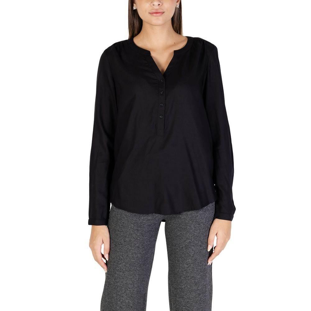 Street One Black Viscose Blouse - Hilstor