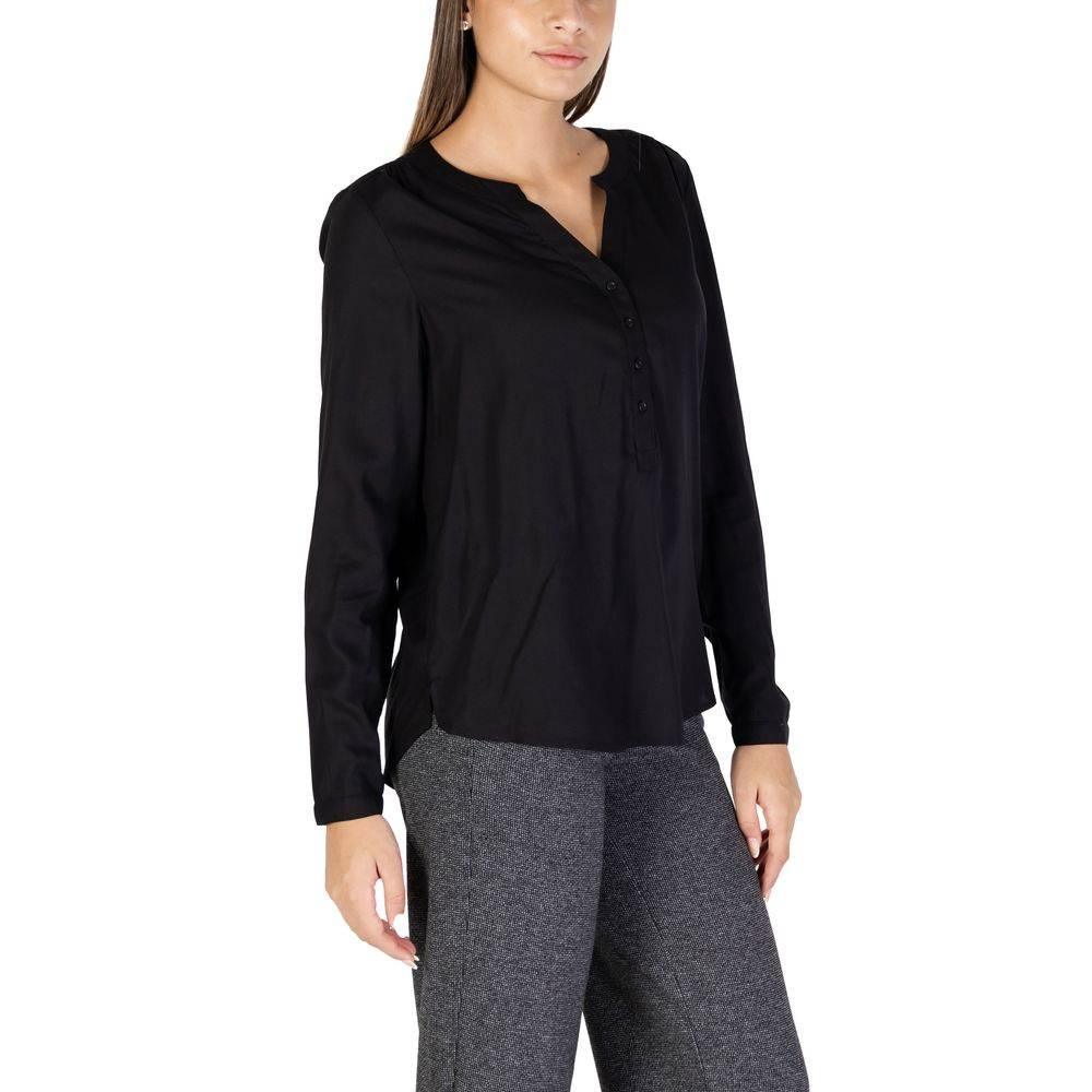 Street One Black Viscose Blouse - Hilstor