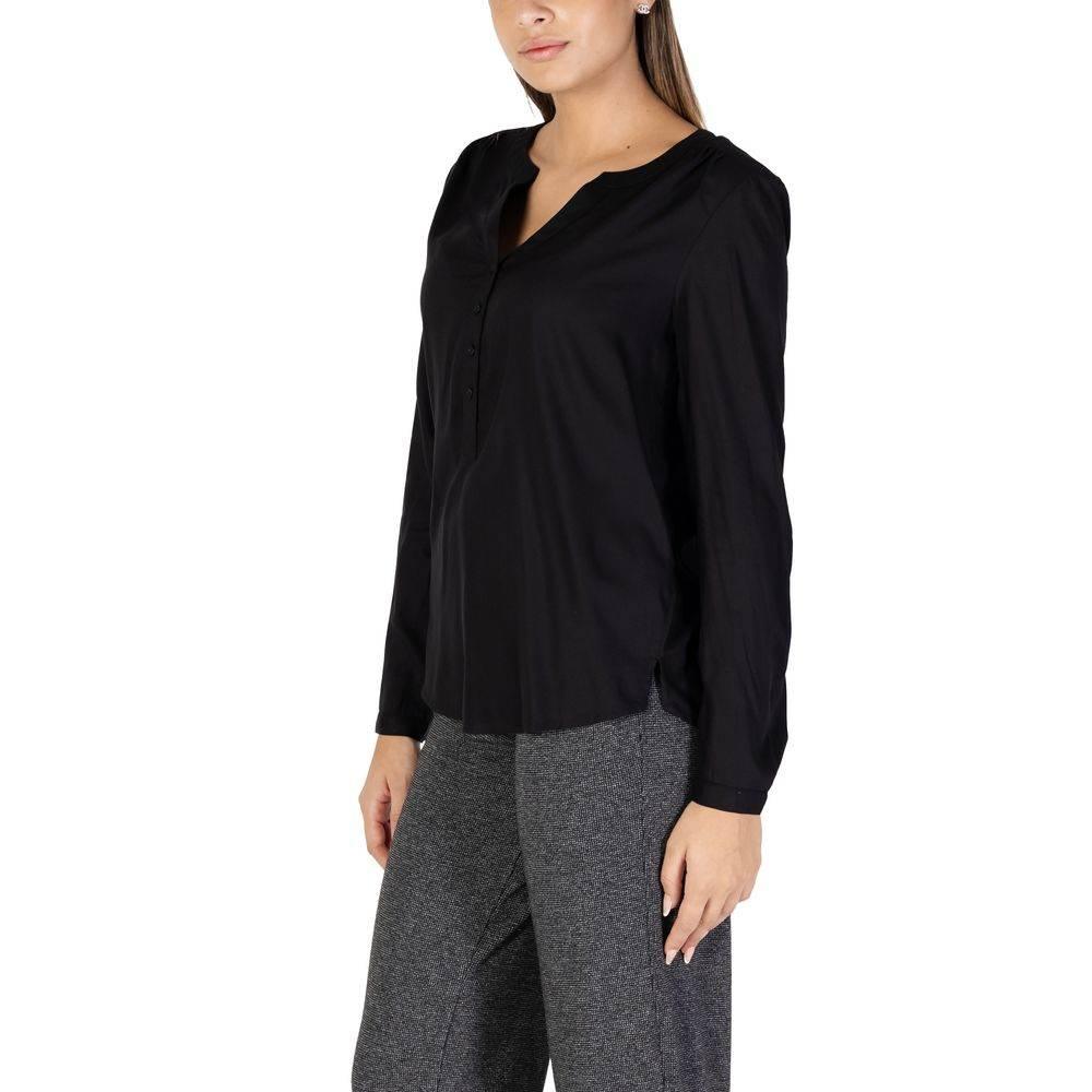 Street One Black Viscose Blouse - Hilstor