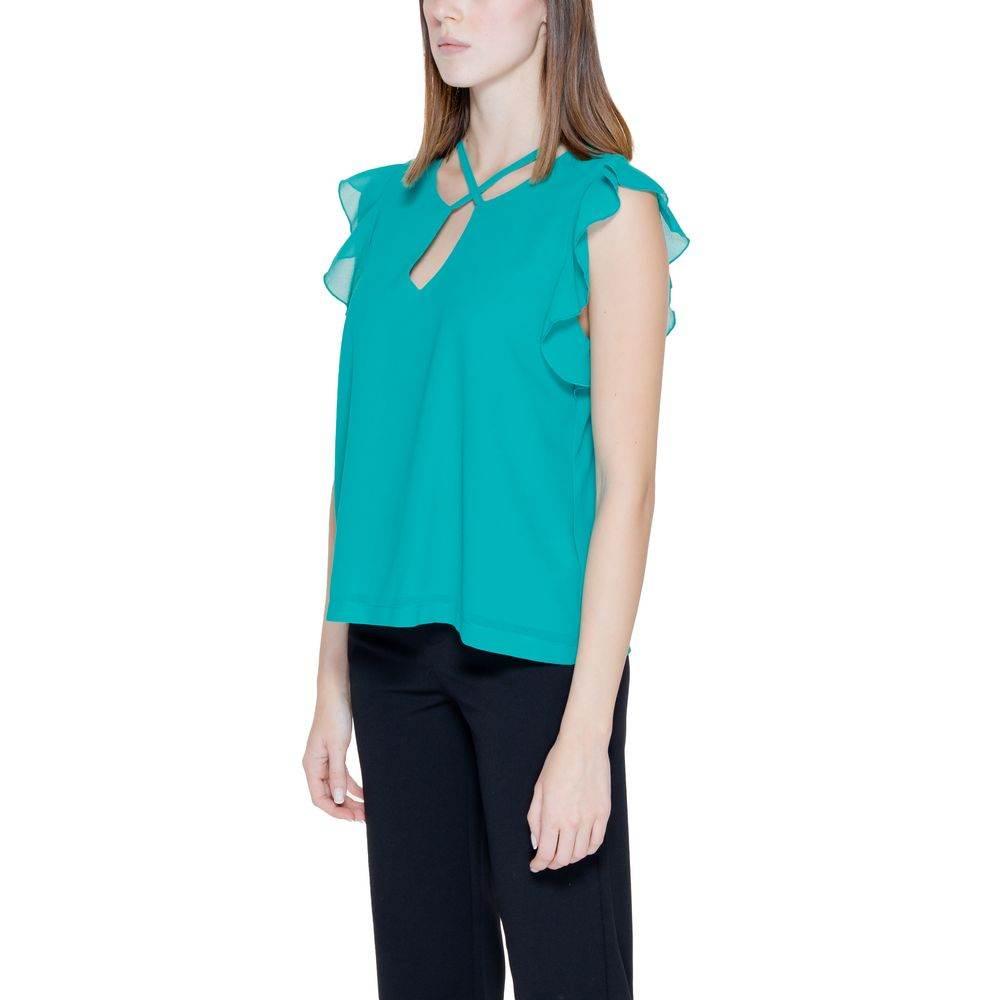 Rinascimento Green Polyester Blouse - Hilstor