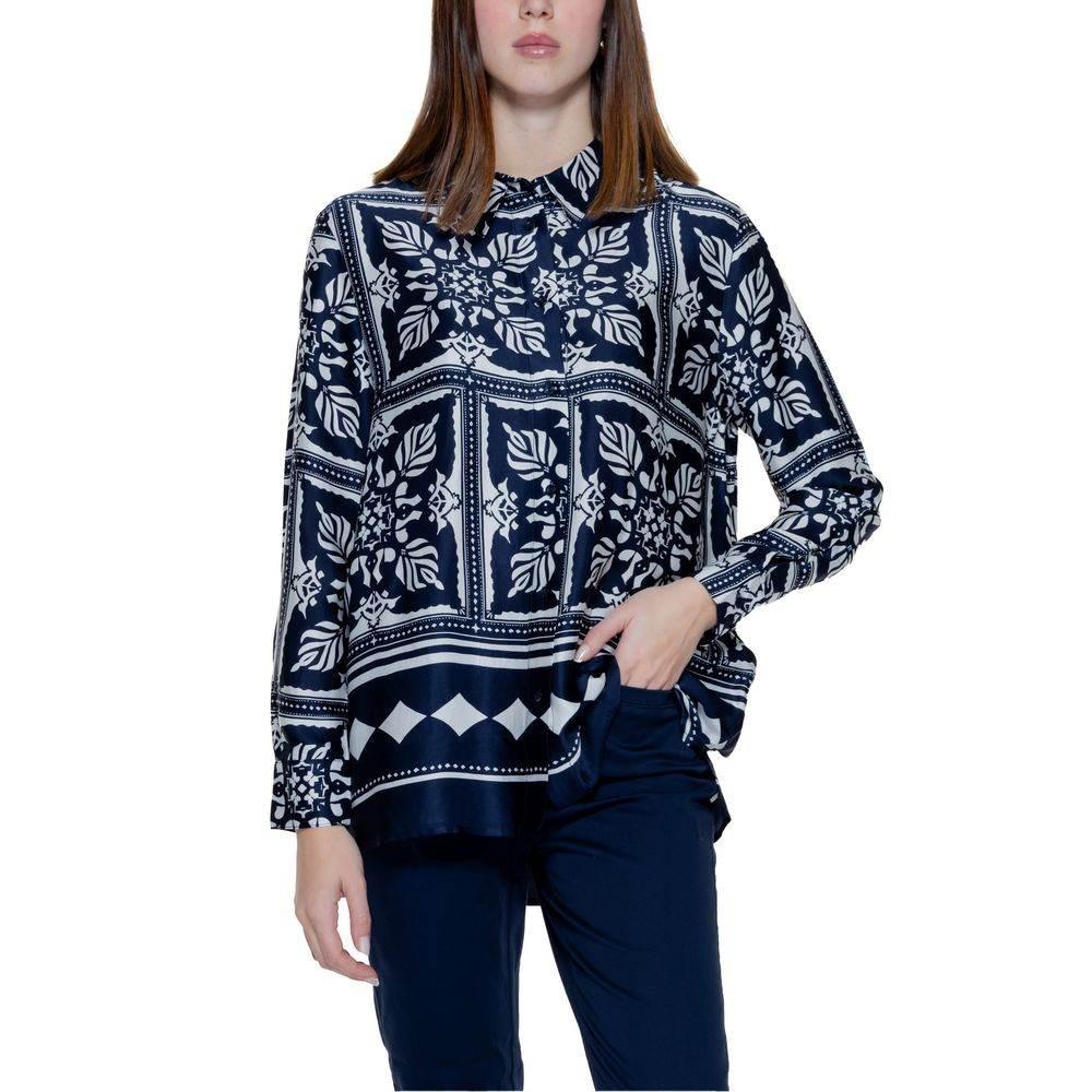 Street One Blue Viscose Blouse - Hilstor