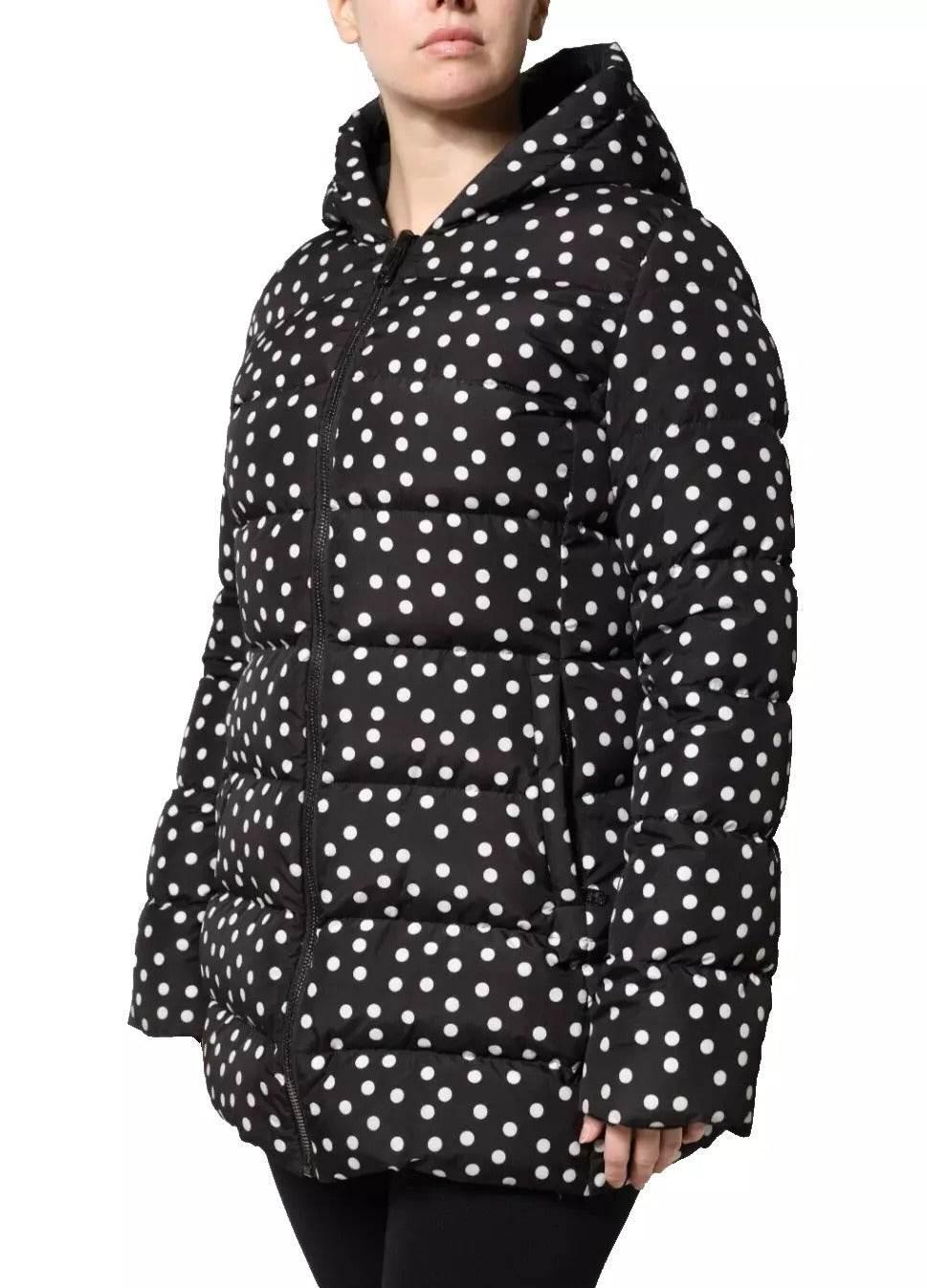 Dolce & Gabbana Black Polyester Hooded Reversible Jacket - Hilstor