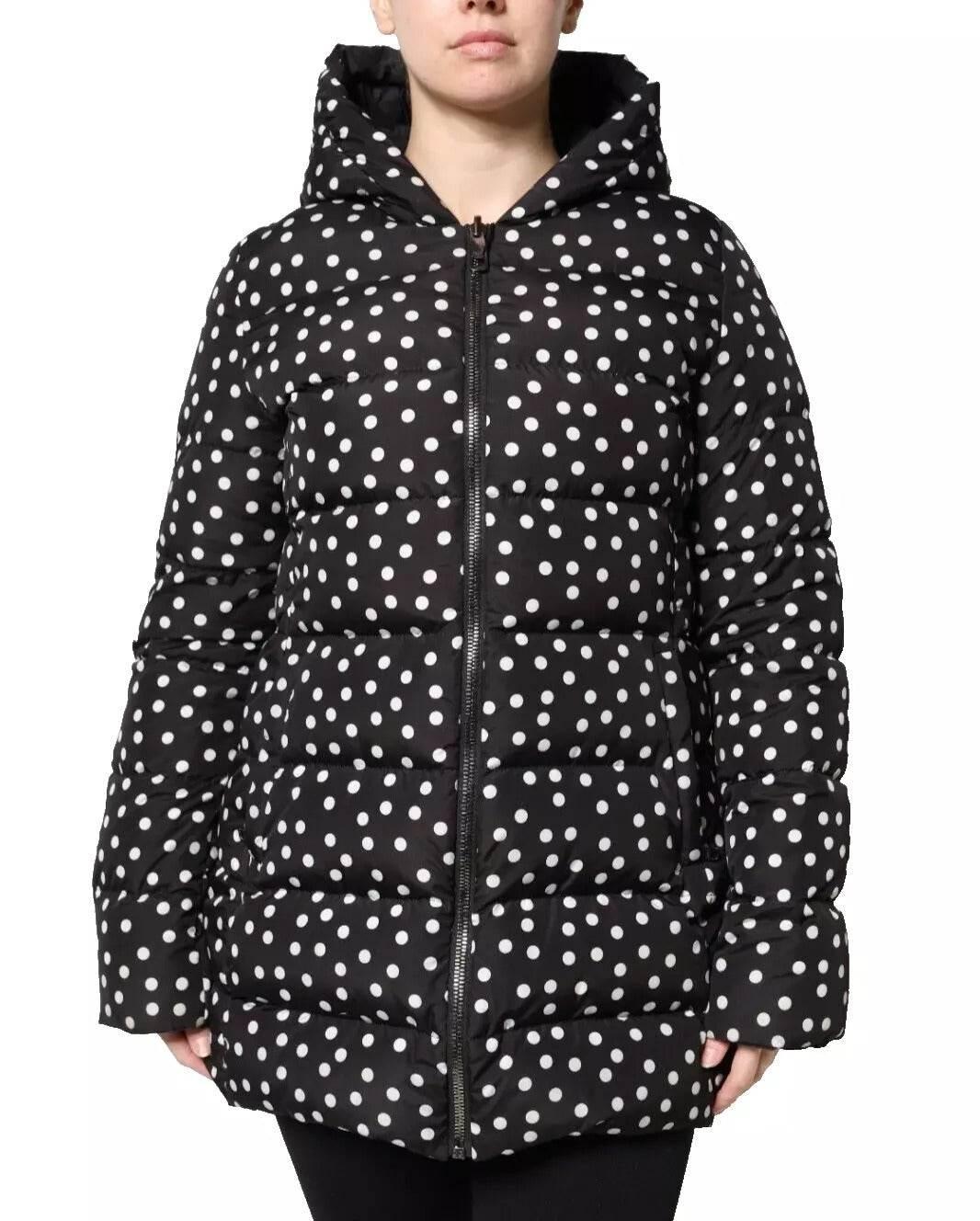 Dolce & Gabbana Black Polyester Hooded Reversible Jacket - Hilstor