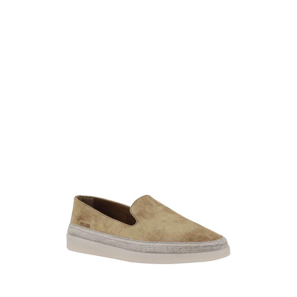 Prada Suede Loafers - Hilstor
